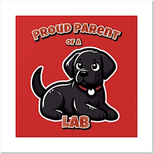 Black Labrador Cute Posters and Art